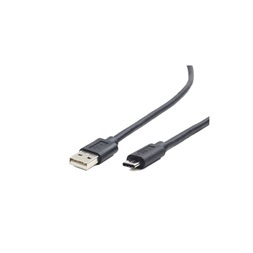 Gembird CCP-USB2-AMCM-1M 1m USB A apa - USB C apa fekete kábel