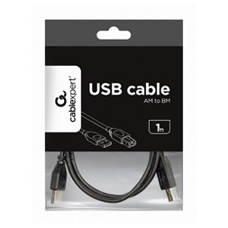 Gembird CCP-USB2-AMCM-1M 1m USB A apa - USB C apa fekete kábel