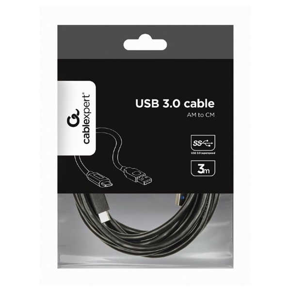 Gembird CCP-USB3-AMCM-10 3m USB A apa - USB C apa kábel