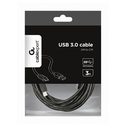 Gembird CCP-USB3-AMCM-10 3m USB A apa - USB C apa kábel