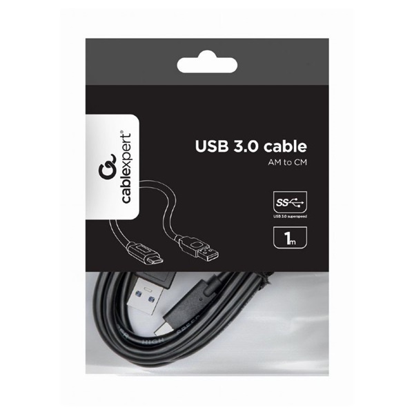 Gembird CCP-USB3-AMCM-1M 1m USB A apa - USB C apa kábel