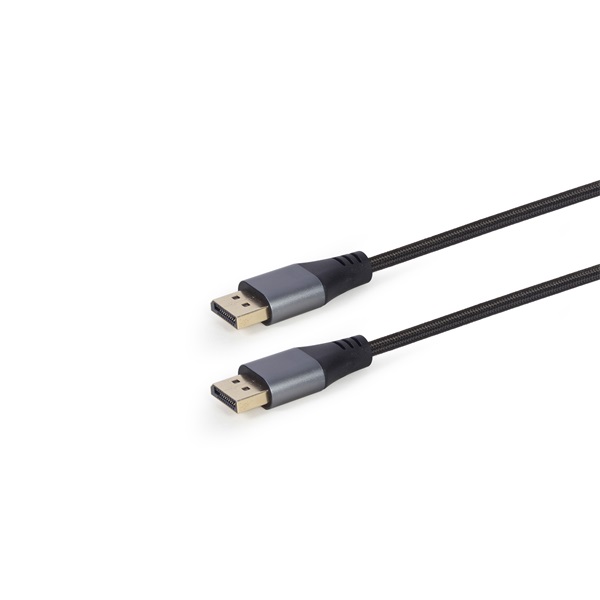 Gembird CC-DP8K-6 1,8m Premium DisplayPort 1.4 -> DisplayPort 1.4 M/M fekete kábel