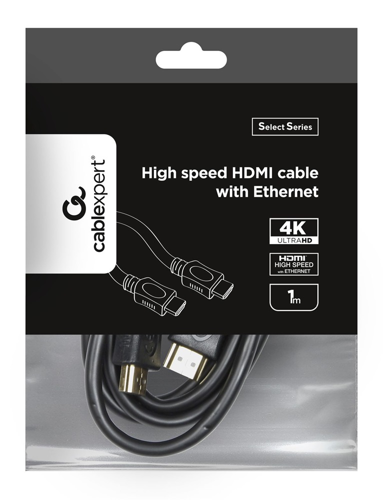 Gembird CC-HDMI4L-1M 1m HDMI 1.4 M/M fekete kábel