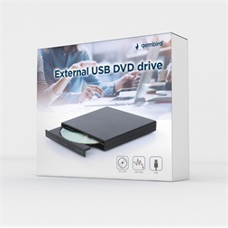 Gembird DVD-USB-04 USB 2.0 külső fekete DVD/CD meghajtó