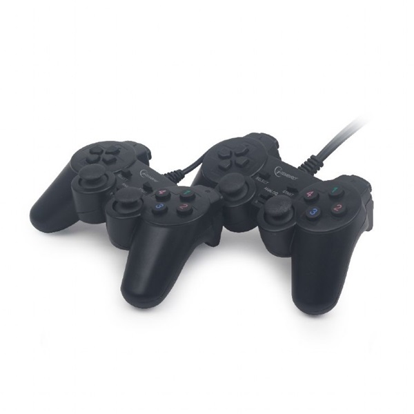 Gembird JPD-UDV2-01 Double dual vibration USB fekete kontroller
