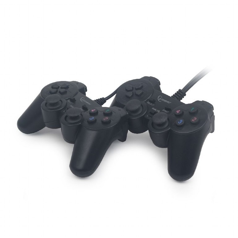 Gembird JPD-UDV2-01 Double dual vibration USB fekete kontroller