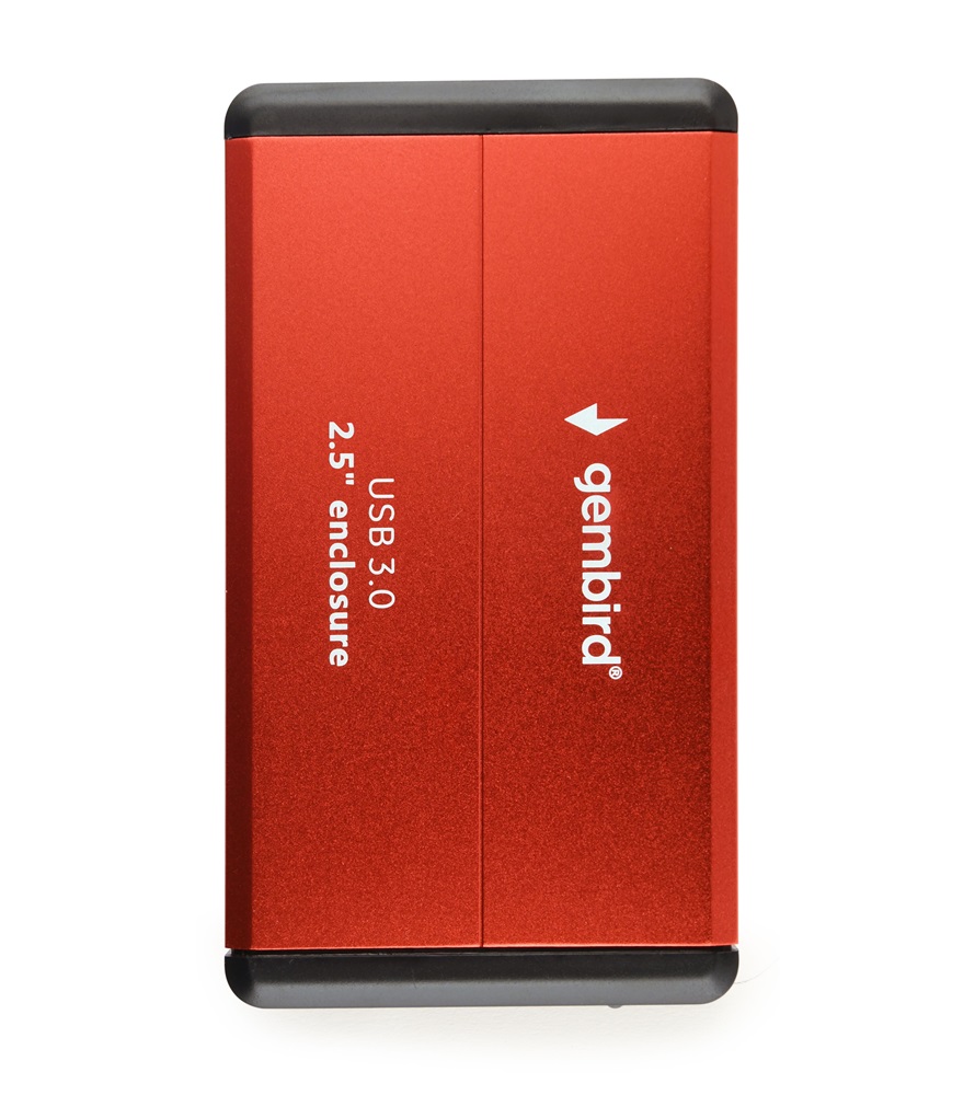 Gembird EE2-U3S-2-R 2.5" USB3.0 SATA piros külső ház
