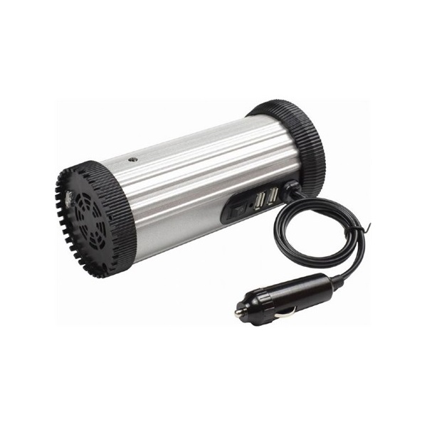 Gembird EG-PWC150-01 ezüst-fekete autós inverter