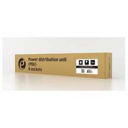 Gembird EG-PDU-014 8 aljzat 3m 1U fekete elosztó