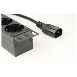 Gembird EG-PDU-014-C14 8 aljzat 3m 1U C14 csatlakozó fekete elosztó