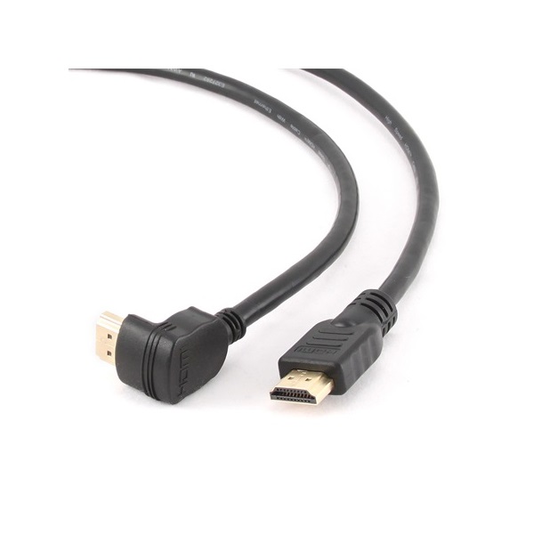 Gembird HDMI - HDMI M/M video kábel 4.5m fekete egyenes/90°