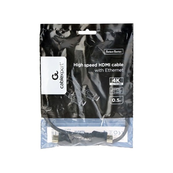 Gembird HDMI 2.0 -> HDMI 2.0 M/M video kábel 0.5m fekete CCS
