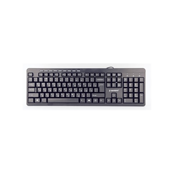 Gembird KB-UM-106-RU USB orosz billentyűzet fekete