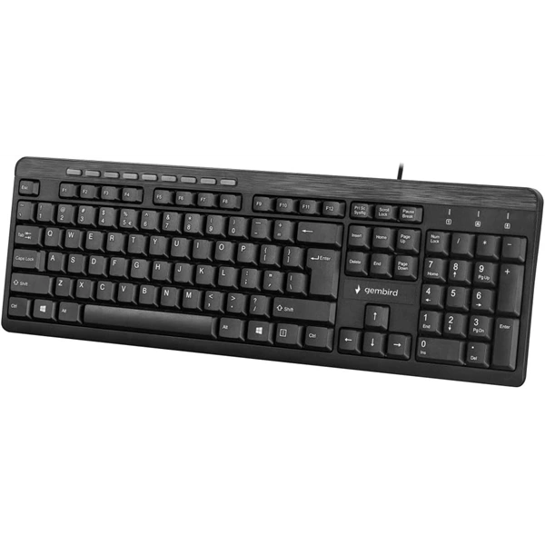 Gembird KB-UM-106 USB angol (US) billentyűzet fekete