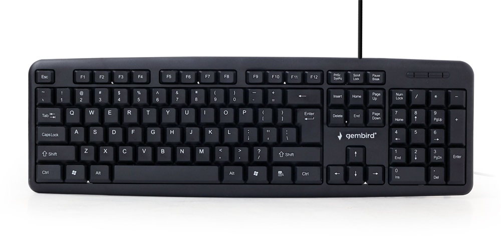 Gembird KB-U-103 standard billentyűzet, USB, fekete