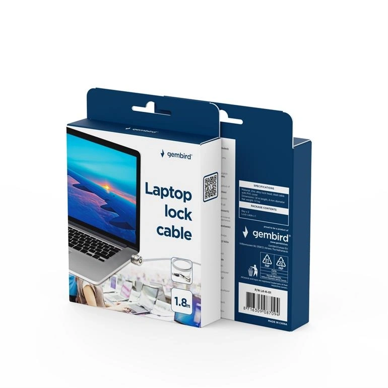 Gembird LK-K-01 kulcsos notebook zár
