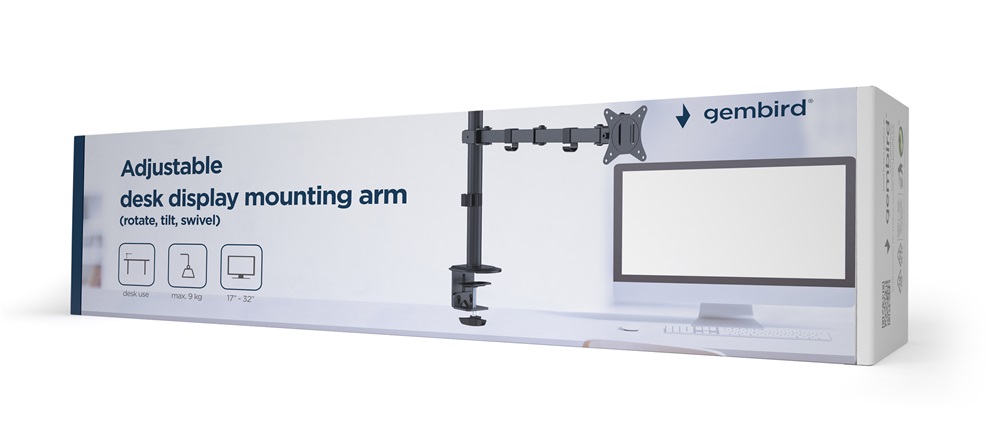 Gembird MA-D1-01 17"-32" egykaros asztali monitor tartó konzol
