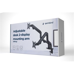 Gembird MA-DA2-02 17"-32" kétkaros asztali monitor tartó konzol