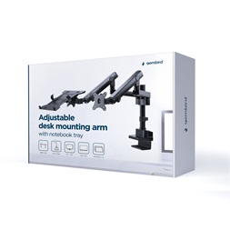 Gembird MA-DA3-02 Full-motion asztali monitor/notebook tartó konzol