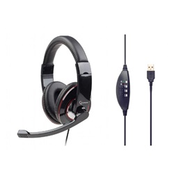 Gembird MHS-U-001 fekete USB headset