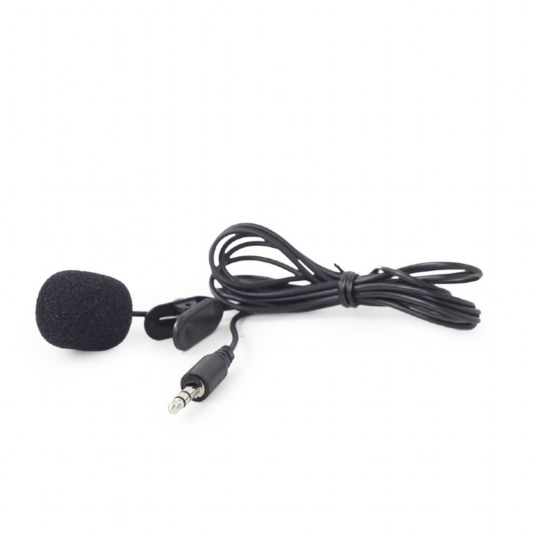 Gembird MIC-211B fekete felcsíptethetős mikrofon