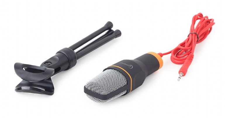 Gembird MIC-D-03 tripod fekete asztali mikrofon