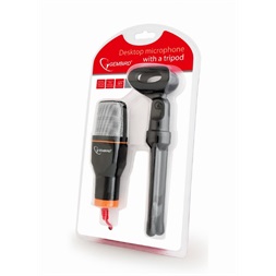 Gembird MIC-D-03 tripod fekete asztali mikrofon