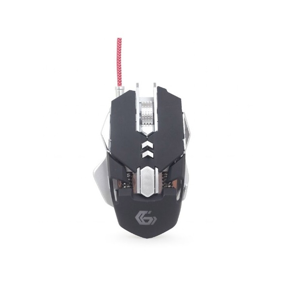 Gembird MUSG-05 USB optikai gaming egér RGB fekete-fehér