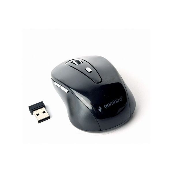 Gembird MUSW-6B-01 optikai vezeték nélküli egér fekete