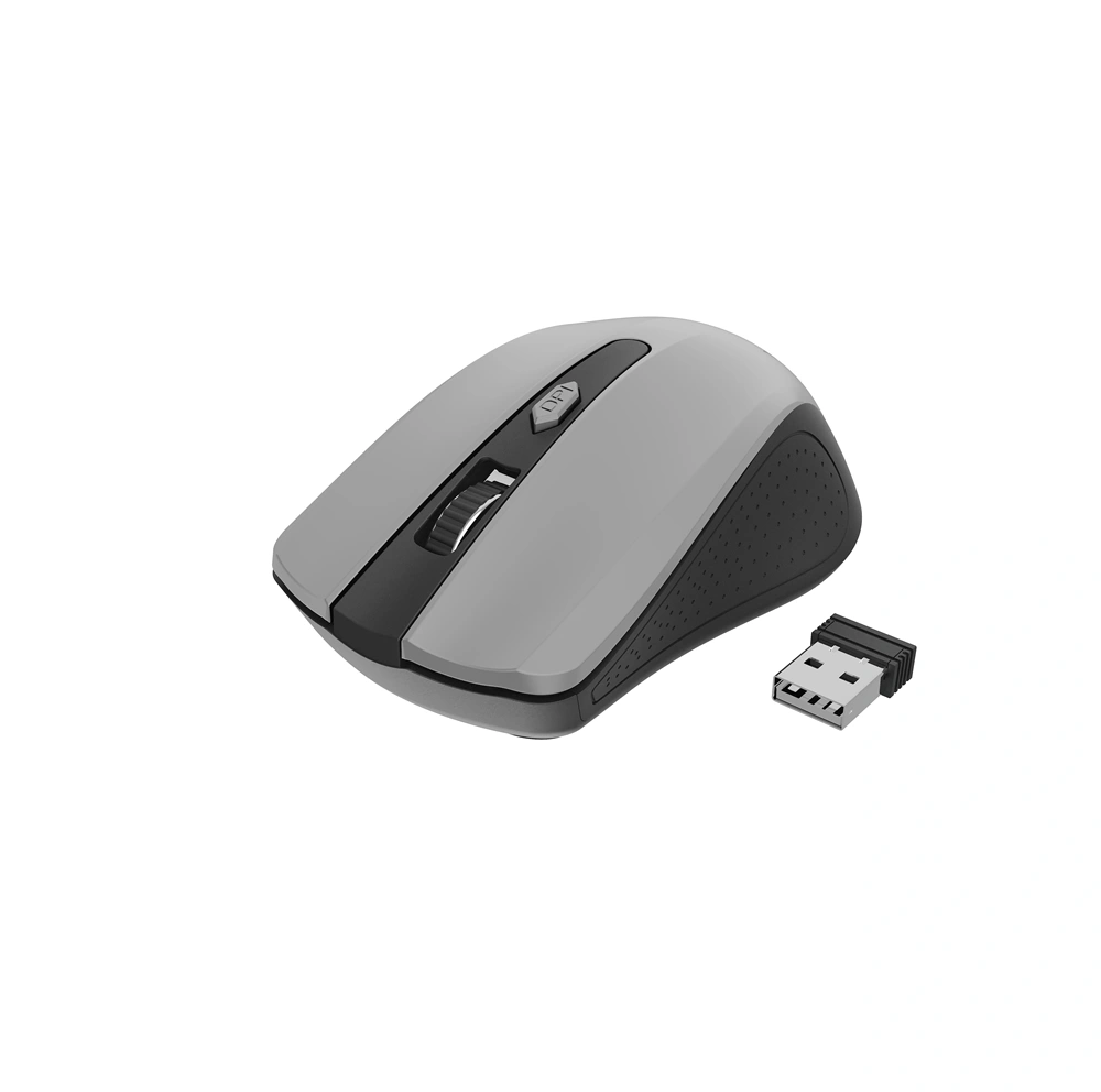 Gembird MUSW-4B-04-BG optikai vezeték nélküli egér fekete-szürke