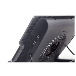 Gembird NBS-1F17T-01 állítható fekete notebook hűtő állvány