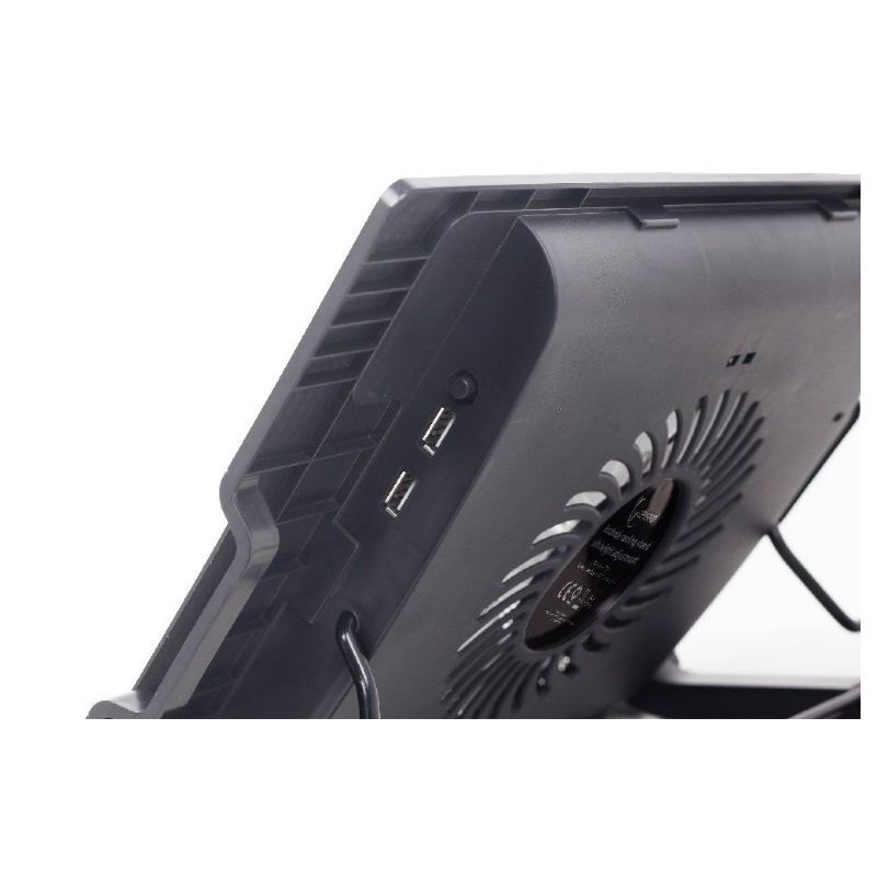 Gembird NBS-1F17T-01 állítható fekete notebook hűtő állvány
