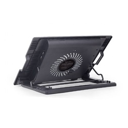 Gembird NBS-1F17T-01 állítható fekete notebook hűtő állvány