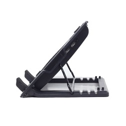 Gembird NBS-1F17T-01 állítható fekete notebook hűtő állvány