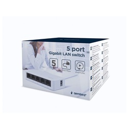 Gembird NSW-G5-01 5port Gigabit LAN fekete nem menedzselhető asztali Switch