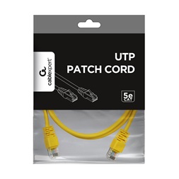 Gembird PP12-2M/Y 2m RJ45 CAT5e UTP M/M sárga kábel