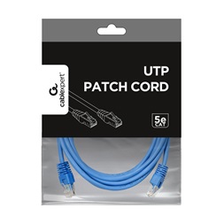 Gembird PP12-3M/B 3m RJ45 CAT5e UTP M/M kék kábel