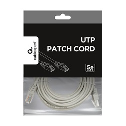 Gembird PP12-7.5M 7,5m RJ45 CAT5e UTP M/M szürke patch kábel