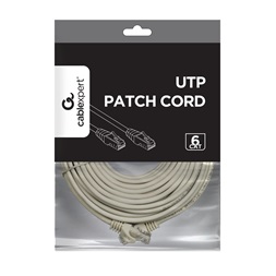 Gembird PP6U-30M 30m UTP Cat6 szürke patch kábel
