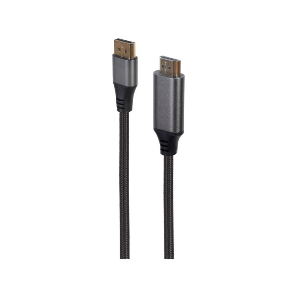 Gembird Premium DisplayPort 1.2 -> HDMI 2.0 M/M video kábel 1.8m fekete