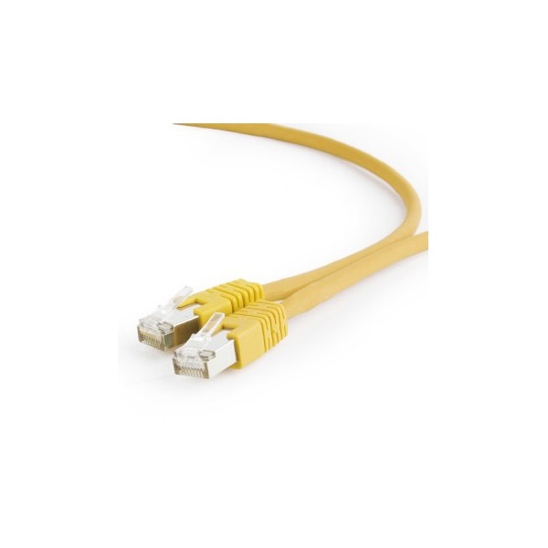 Gembird RJ45 CAT6A S/FTP - RJ45 CAT6A S/FTP M/M adatkábel 0.25m sárga LSZH