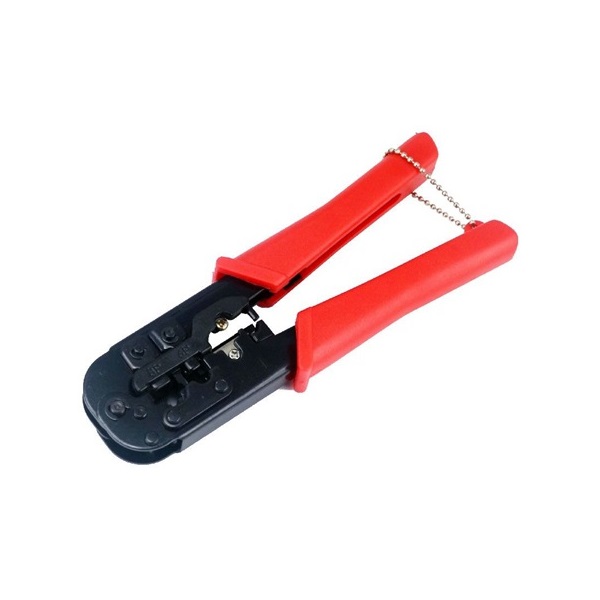 Gembird RJ45, RJ12, RJ11 krimpelőfogó fekete-piros
