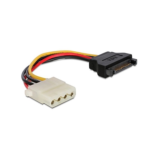 Gembird SATA Power -> Molex Power 4pin M/F tápkábel 0.15m