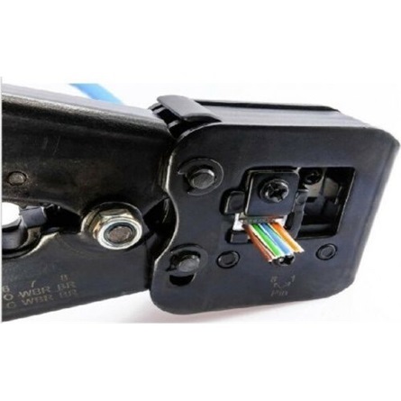 Gembird T-WC-05 RJ45 / RJ12 / RJ11 fekete-piros univerzális moduláris krimpelő- és vágószerszám