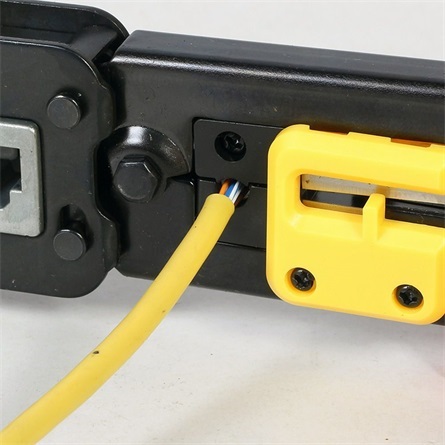 Gembird T-WC-05 RJ45 / RJ12 / RJ11 fekete-piros univerzális moduláris krimpelő- és vágószerszám