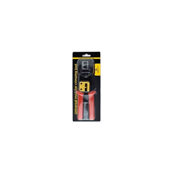 Gembird T-WC-05 RJ45 / RJ12 / RJ11 fekete-piros univerzális moduláris krimpelő- és vágószerszám