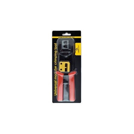 Gembird T-WC-05 RJ45 / RJ12 / RJ11 fekete-piros univerzális moduláris krimpelő- és vágószerszám