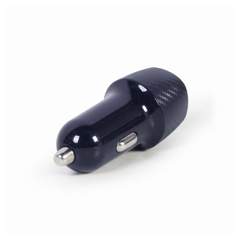 Gembird TA-U2C48A-CAR-01 4,8A 2xUSB fekete autós telefontöltő