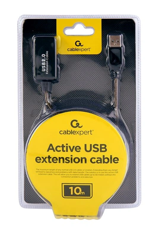 Gembird UAE-01-10M aktív USB hosszabbító kábel 10m