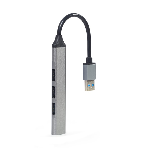 Gembird UHB-U3P1U2P3-02 USB3x1/USB2x3 4-portos ezüst USB HUB